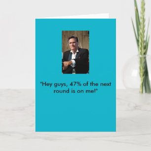 Tarjeta de cumpleaños de Mitt Romney