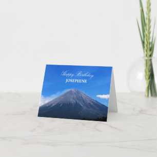 Tarjeta de cumpleaños de montaña