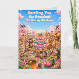 Tarjeta de cumpleaños de Moonberry Hollow Sweet Ca