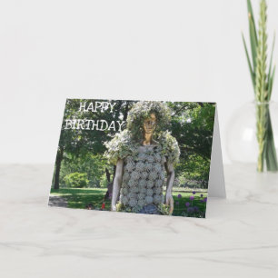Tarjeta de cumpleaños de mujer hecha de éxito