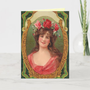 Tarjeta de cumpleaños de mujer ventilado