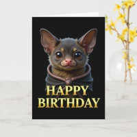 TARJETA DE CUMPLEAÑOS DE MURCIÉLAGO LINDOS CON PRI