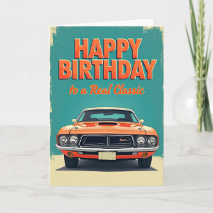 Tarjeta de cumpleaños de Muscle Clásico