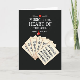 Tarjeta de cumpleaños de música conmovedora