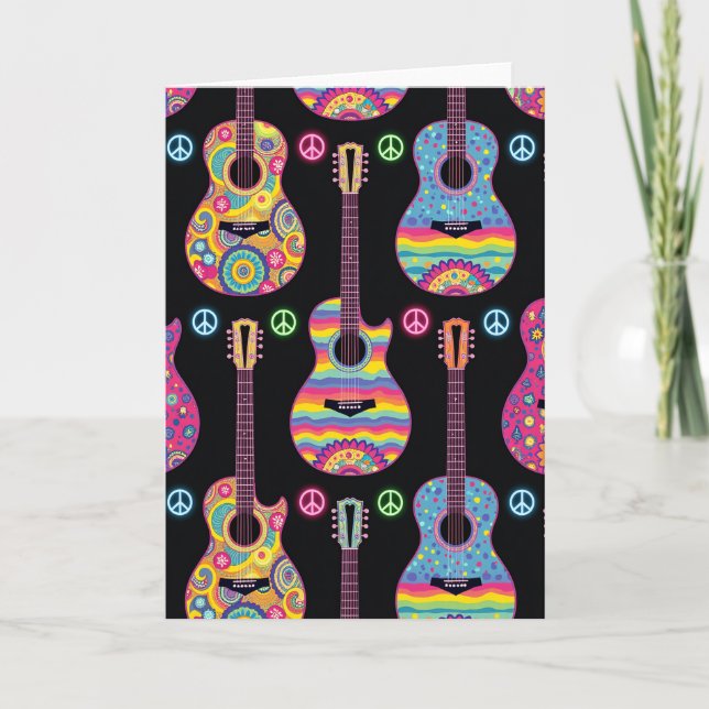 Tarjeta de cumpleaños de música Groovy (Anverso)