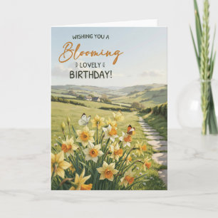 Tarjeta de cumpleaños de narciso para ella