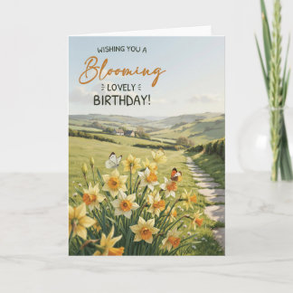 Tarjeta de cumpleaños de narciso para ella