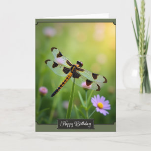 Tarjeta de cumpleaños de naturaleza vibrante