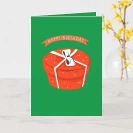 Tarjeta de cumpleaños de Navidades felices