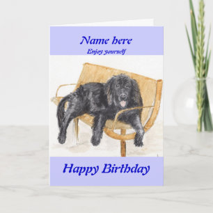Tarjeta de cumpleaños de Newfoundland Dog