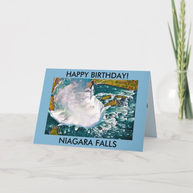 TARJETA DE CUMPLEAÑOS DE NIAGARA FALLS (Anverso)