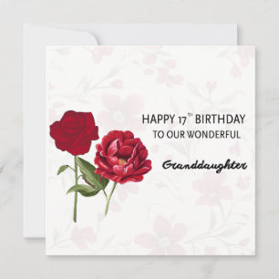 Tarjeta de cumpleaños de nieta con arco personaliz