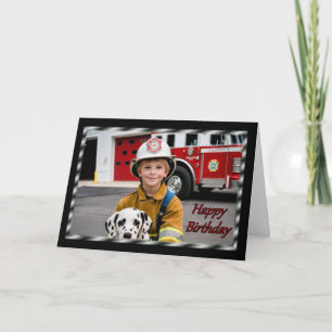 Tarjeta de cumpleaños de niño de celebración de cu