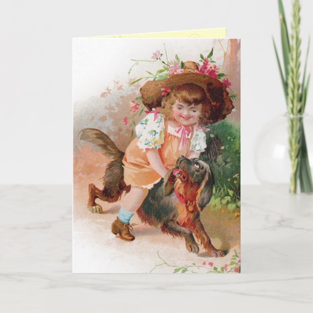 Tarjeta de cumpleaños de niño ventilado (Anverso)