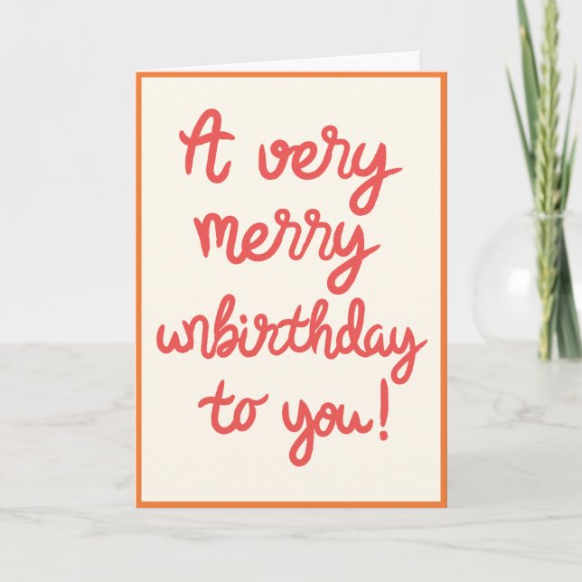 Tarjeta de cumpleaños de no cumpleaños (Anverso)