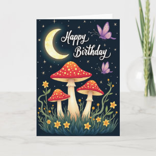 Tarjeta de cumpleaños de noche caprichosa