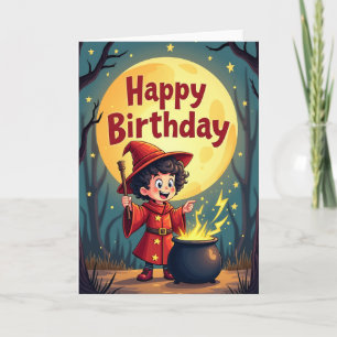 Tarjeta de cumpleaños de noche mágica