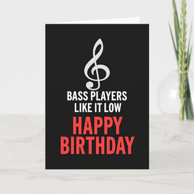 Tarjeta de cumpleaños de nota musical (Anverso)