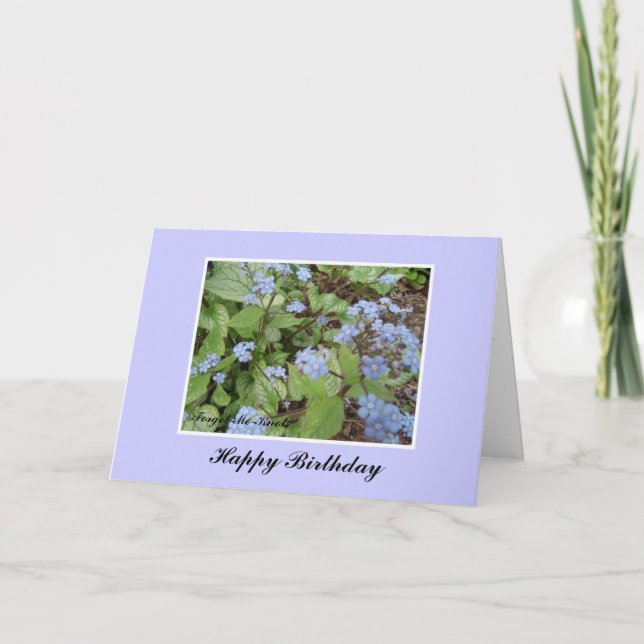 Tarjeta de cumpleaños de nótamenos nudos (Anverso)