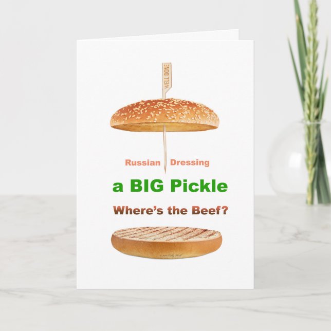 Tarjeta de cumpleaños de Nothing Burger Deluxe (Anverso)
