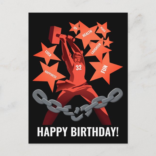 Tarjeta de cumpleaños de octubre de 1917 (Anverso)