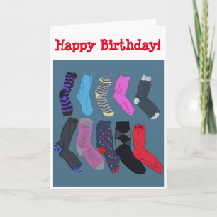 Tarjeta de cumpleaños de Odd Socks