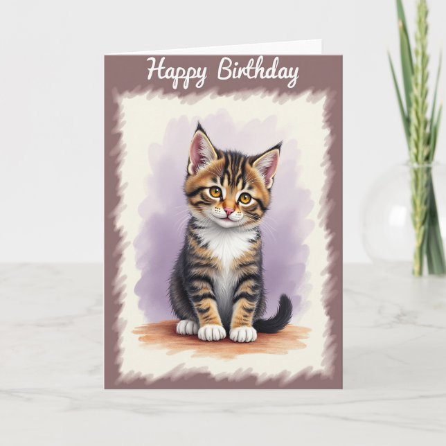 Tarjeta de cumpleaños de ojos ámbar (Anverso)