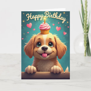 Tarjeta de cumpleaños de ojos verdes