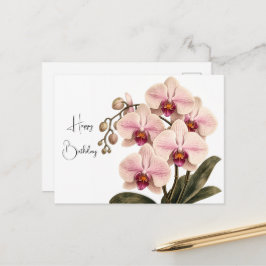 tarjeta de cumpleaños de orquídea