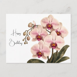 tarjeta de cumpleaños de orquídea