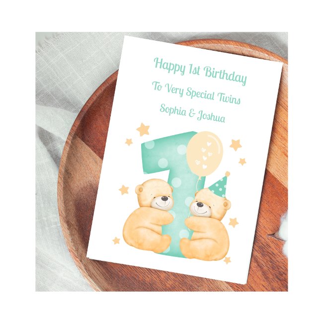 Tarjeta de cumpleaños de ositos de peluche para cu (Subido por el creador)