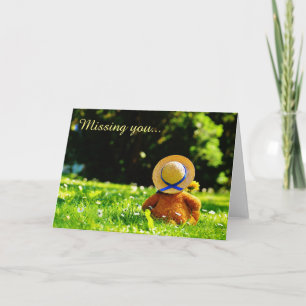 Tarjeta de Cumpleaños de Oso de Peluche Adorable