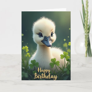 Tarjeta de cumpleaños de pajarito dulce