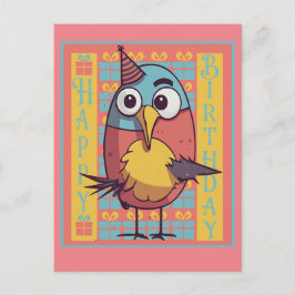 Tarjeta de cumpleaños de pájaro