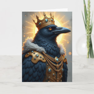 Tarjeta de cumpleaños de pájaro azul oscuro