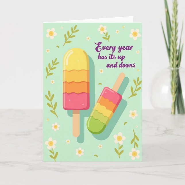 Tarjeta de cumpleaños de paleta (Anverso)