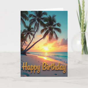 Tarjeta de cumpleaños de Palm Beach