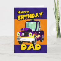 tarjeta de cumpleaños de papá con la recogida del 