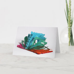 Tarjeta de cumpleaños de papel de Tejido emergente