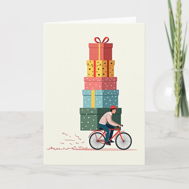 Tarjeta de cumpleaños de paquete colorido (Anverso)