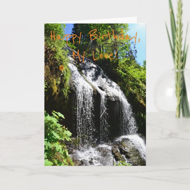 Tarjeta de cumpleaños de pareja romántica (Anverso)