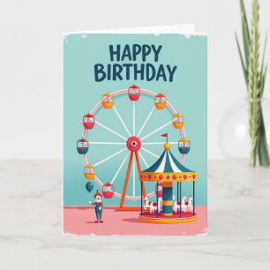 Tarjeta de cumpleaños de parque alegre
