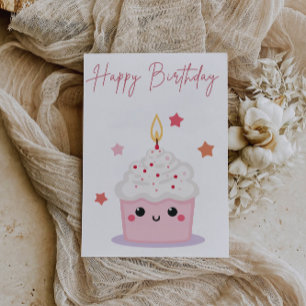 Tarjeta de cumpleaños de pastel