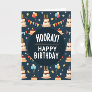 Tarjeta de cumpleaños de pastel de la Marina