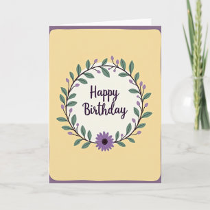 Tarjeta de cumpleaños de pasteles suaves