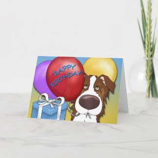 Tarjeta de cumpleaños de Pastor Australiano