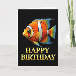 TARJETA DE CUMPLEAÑOS DE PAYASO CON PRIMER PLANO N