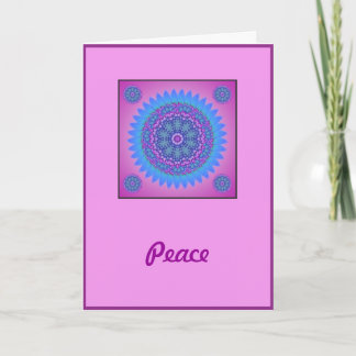 Tarjeta de cumpleaños de paz y amor