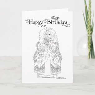 Tarjeta de cumpleaños de Pekinés