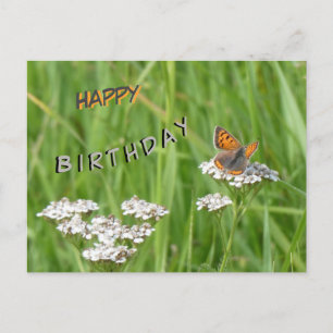 Tarjeta de cumpleaños de pequeña cobre personaliza